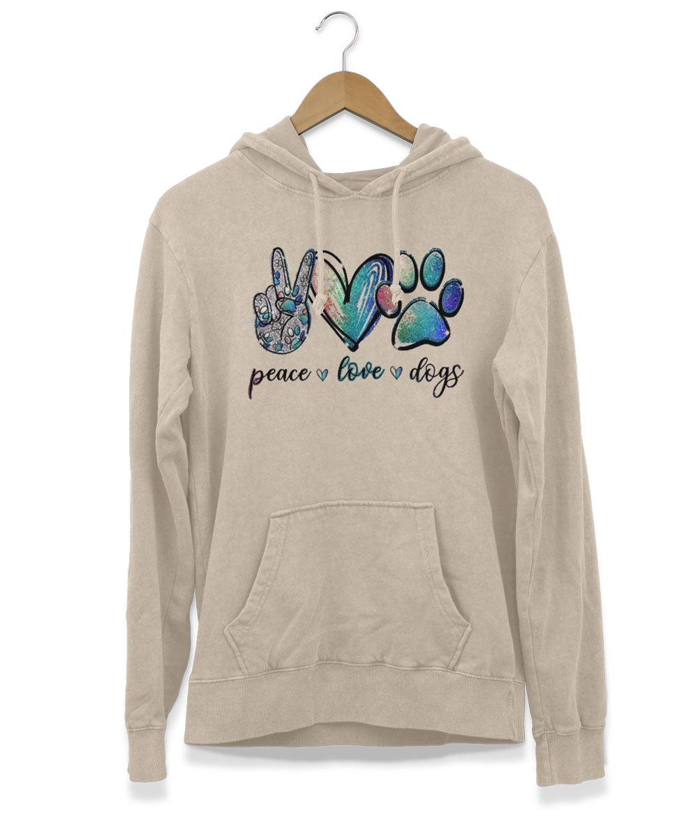 Peace, Love & Dogs Hoodie