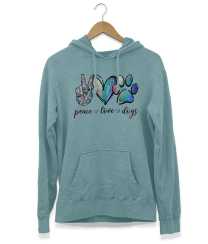 Peace, Love & Dogs Hoodie