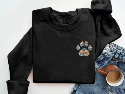 Floral Paw Sweater V3