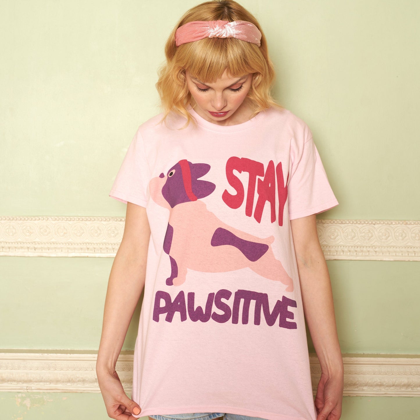 Stay Pawsitive T-Shirt