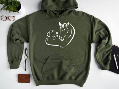 Dog Horse Lover Hoodie