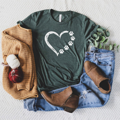 Dog Love Paw T-Shirt