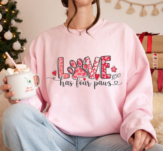 Loves Has Four Paws Hoodie