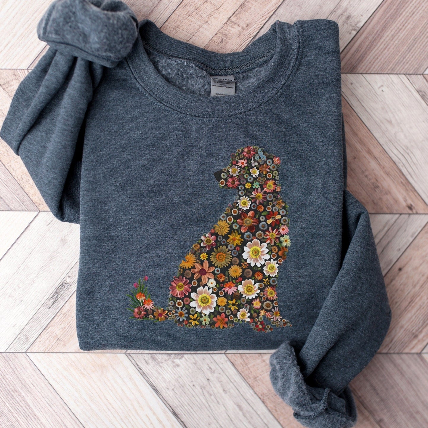 Floral Golden Retriever Sweatshirt