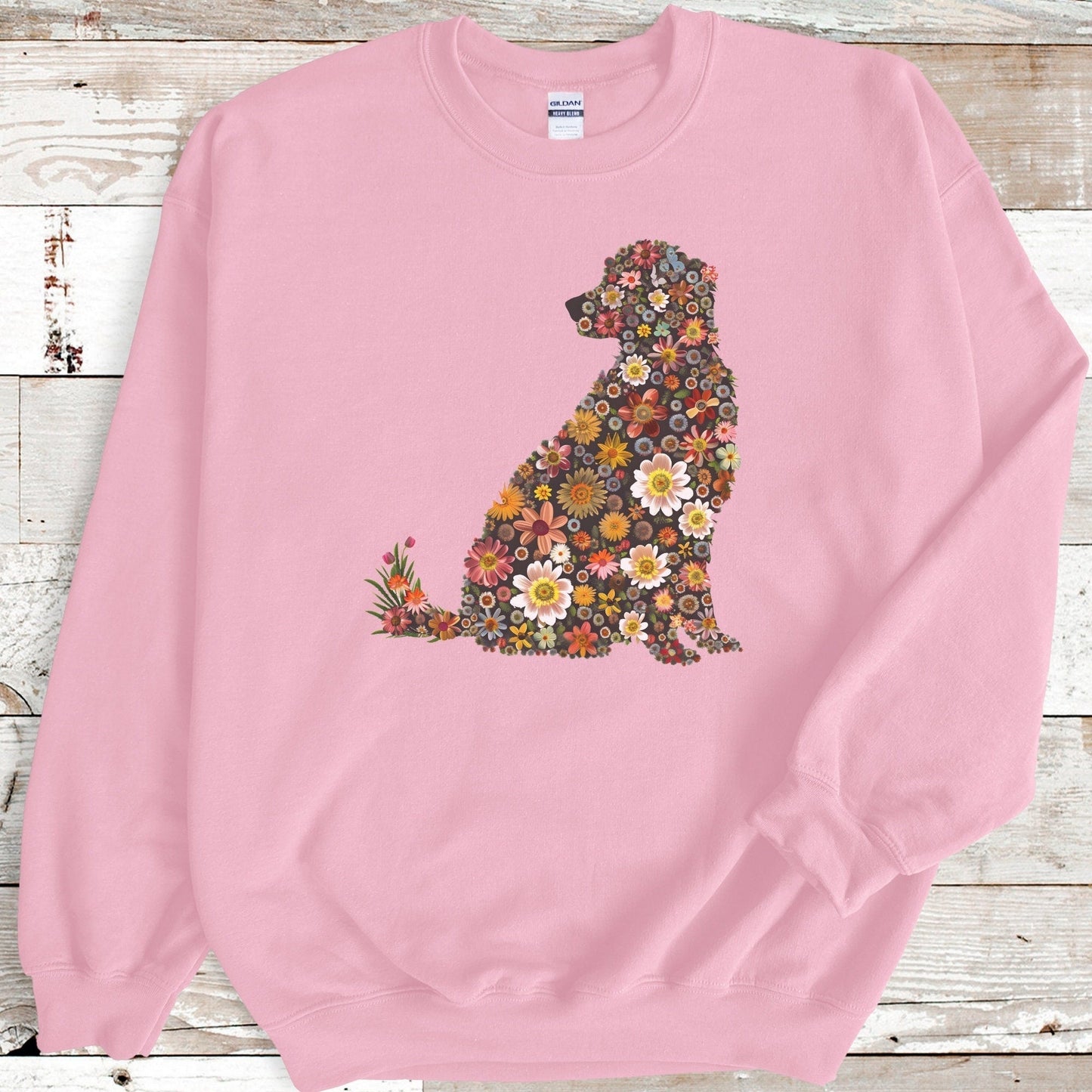 Floral Golden Retriever Sweatshirt