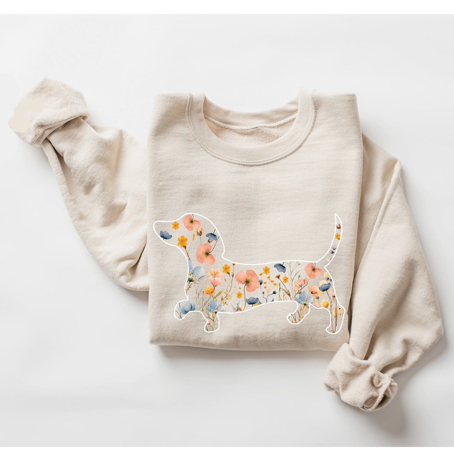 Floral Dachshund Sweatshirt