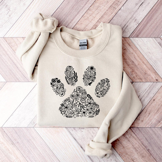 Floral Paw Sweater