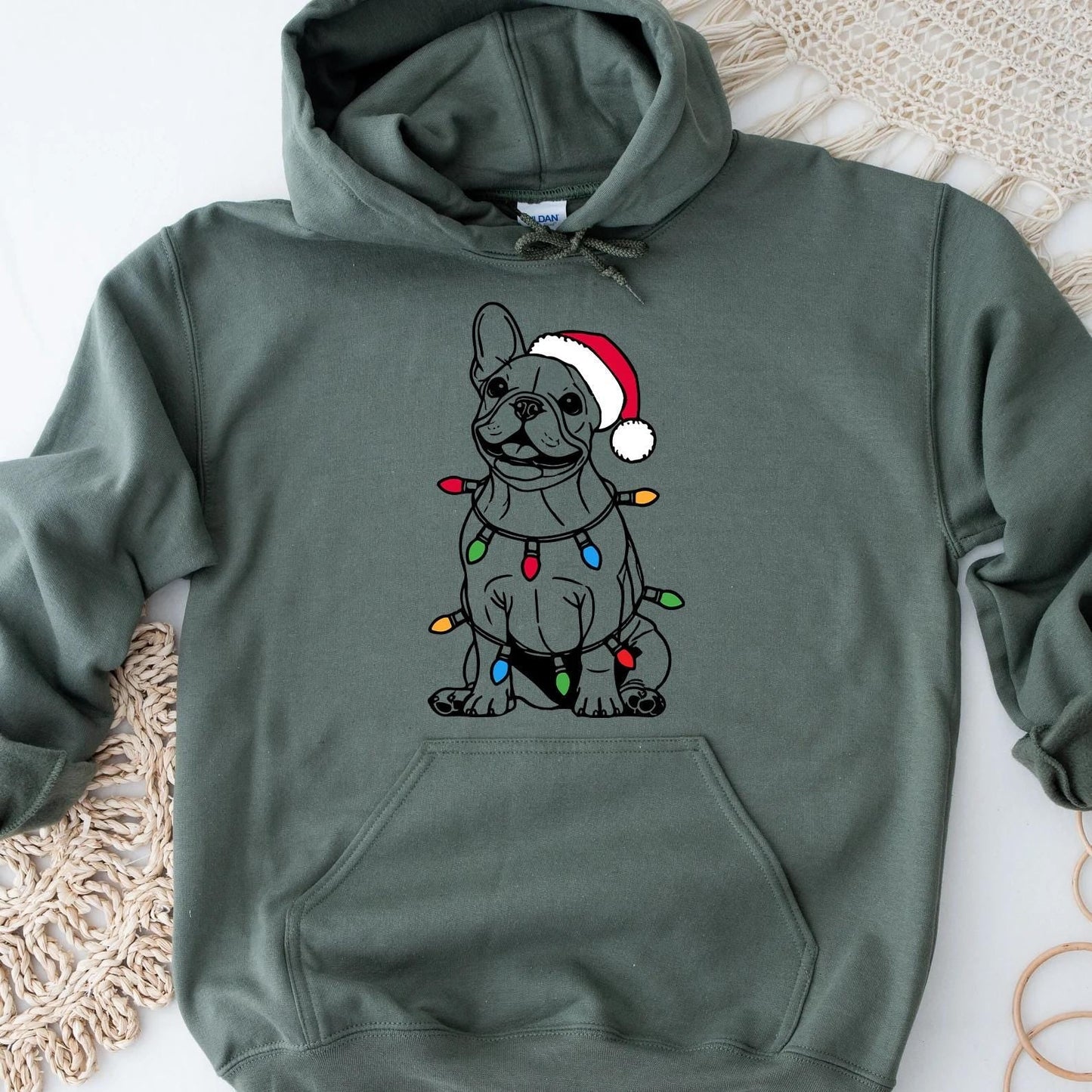 French Bulldog Christmas Hoodie