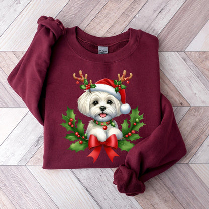 Christmas Maltese Dog Sweater