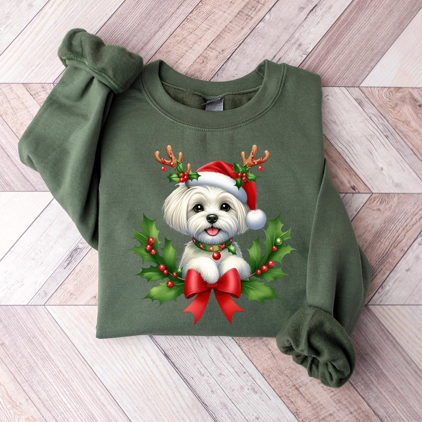 Christmas Maltese Dog Sweater