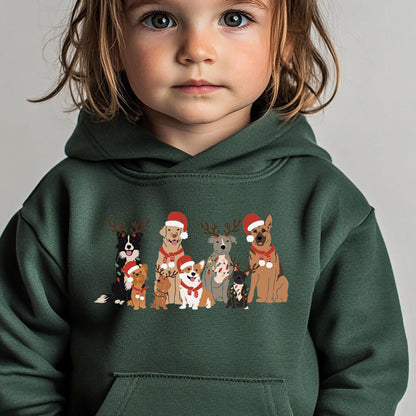 Kids Christmas Dog Hoodie