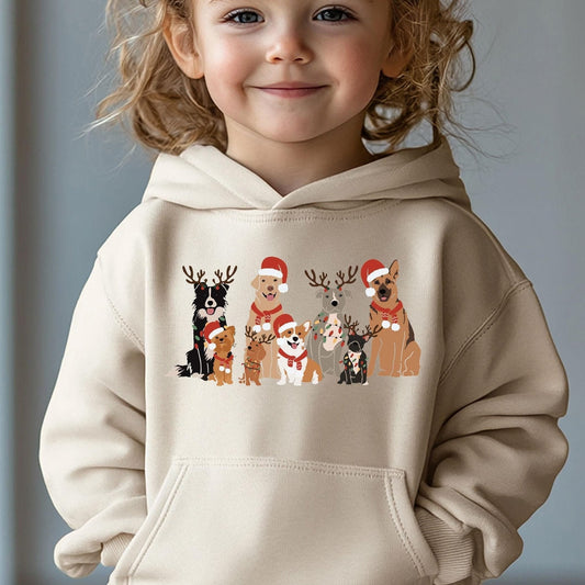 Kids Christmas Dog Hoodie