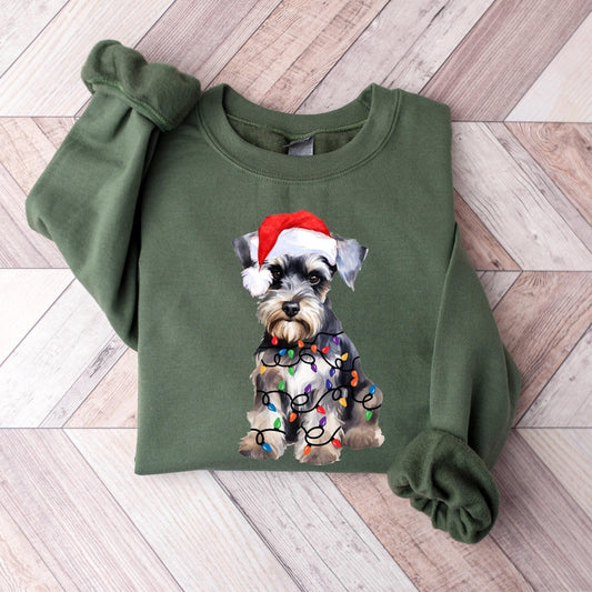 Christmas Schnauzer Sweatshirt