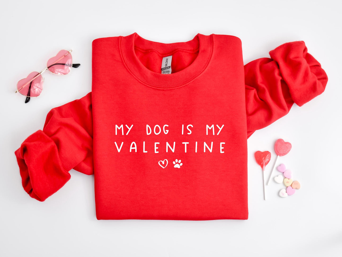 My Dog Is My Valentine Sweater V2